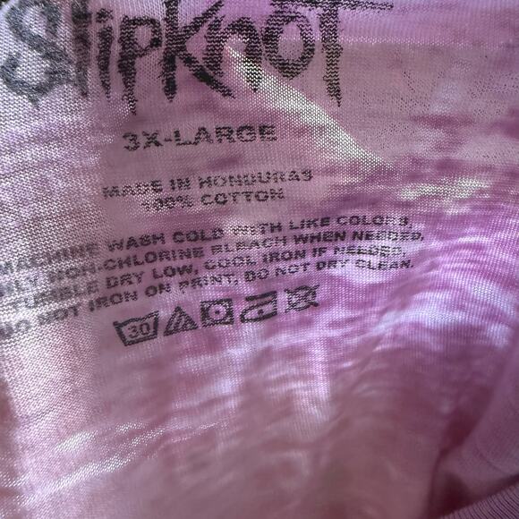 Slipknot Tie Dye Band Tee, Flame Faces Graphic, Unisex Size 3XL - Picture 4 of 4